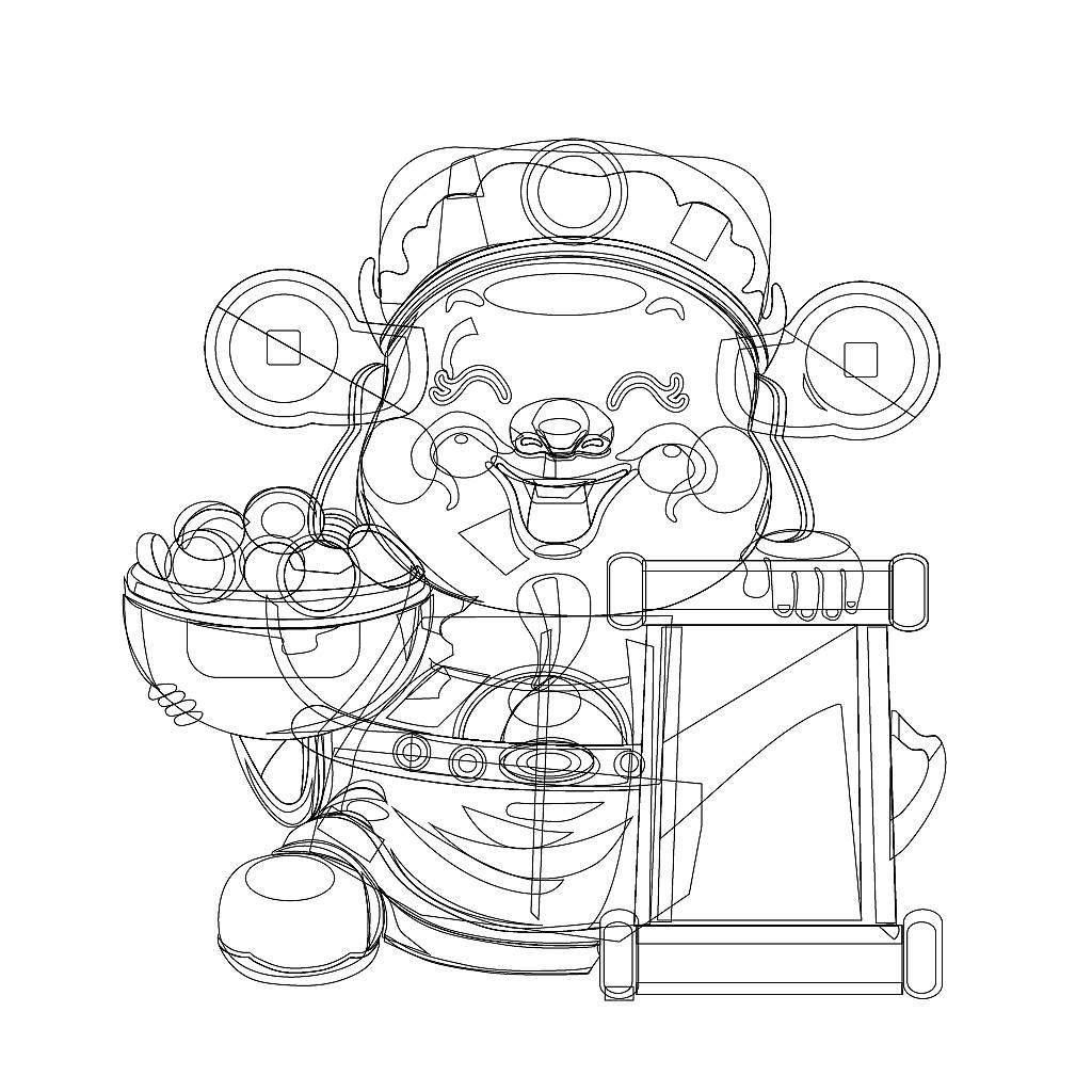 兔子财神爷简笔画 兔子财神爷简笔画图片大全