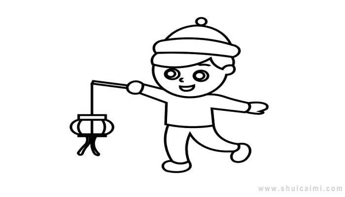 欢欢喜喜过大年简笔画怎么画 欢欢喜喜过大年简笔画画法