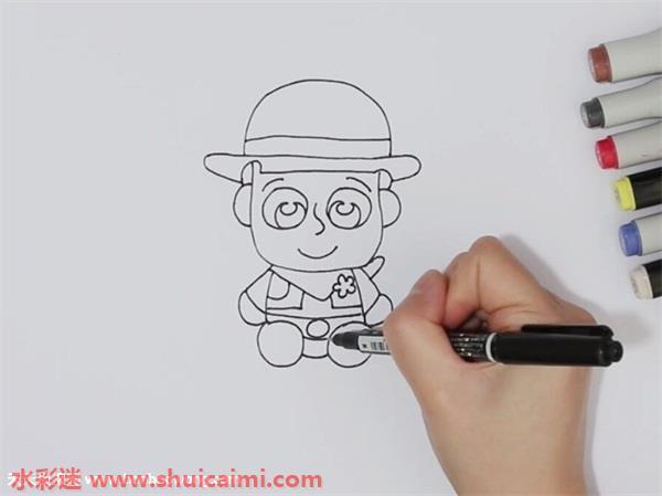 玩具总动员怎么画 玩具总动员简笔画步骤
