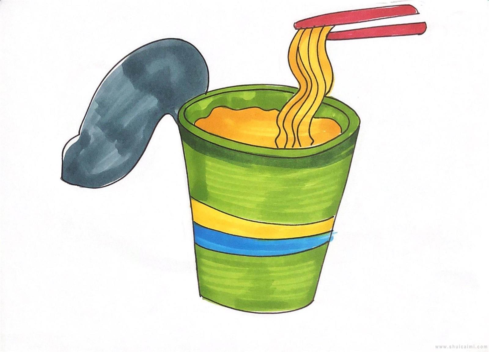 方便面简笔画怎么画 方便面简笔画简单又好看
