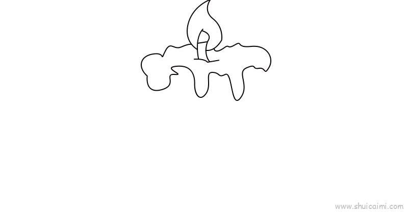 蜡烛儿童画怎么画 蜡烛简笔画步骤