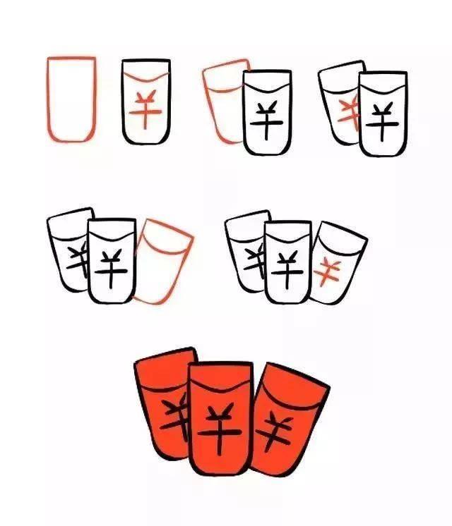 春节食物简笔画 春节食物简笔画图片大全