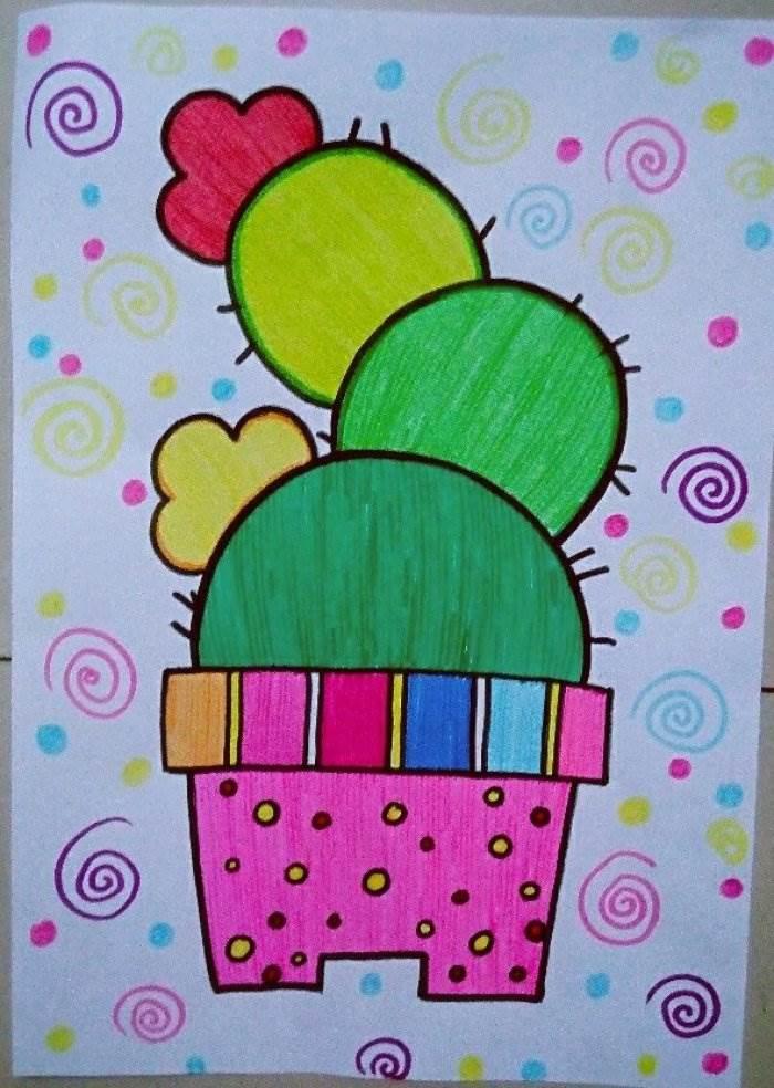 彩笔简笔画素材推荐 彩笔简笔画图案大全