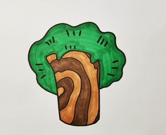 简笔画树 简笔画树怎么画简单又好看