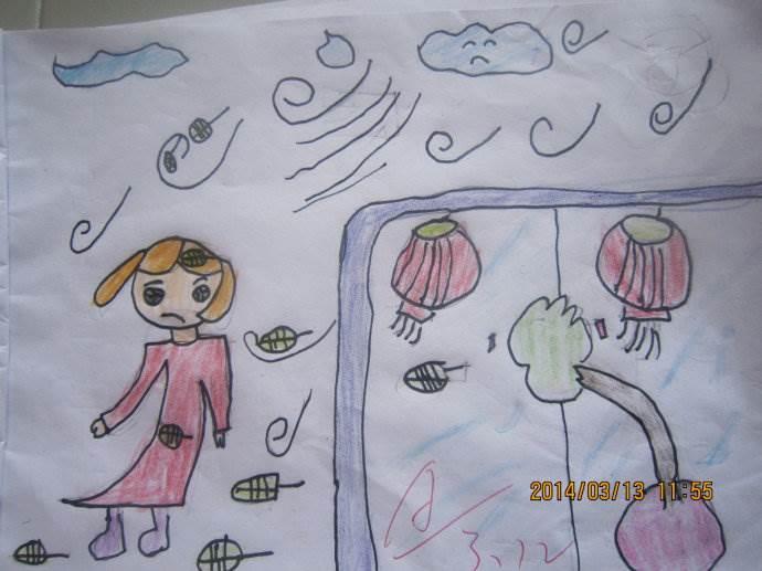 风来了简笔画 风来了简笔画一等奖