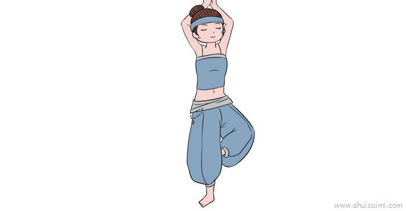 瑜伽儿童画怎么画 瑜伽简笔画好看