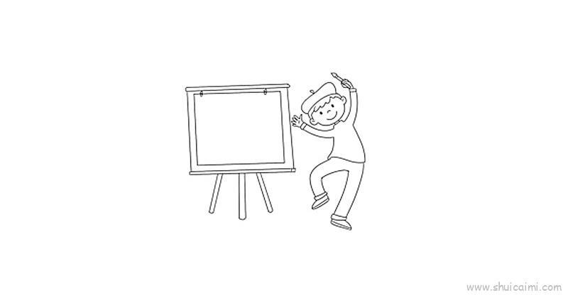 雪地里儿童画怎么画 雪地里简笔画图片