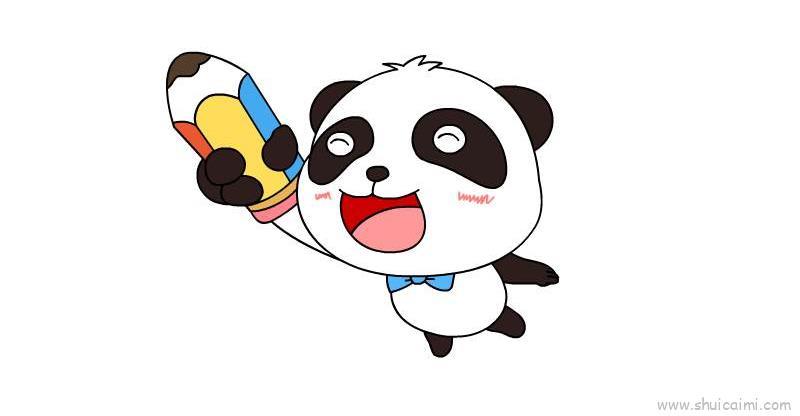 熊猫儿童画怎么画 熊猫简笔画简单
