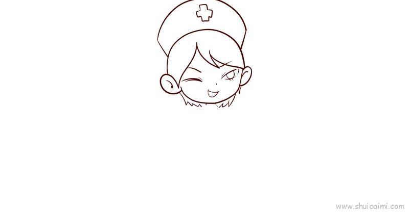 护士儿童画怎么画 护士简笔画顺序