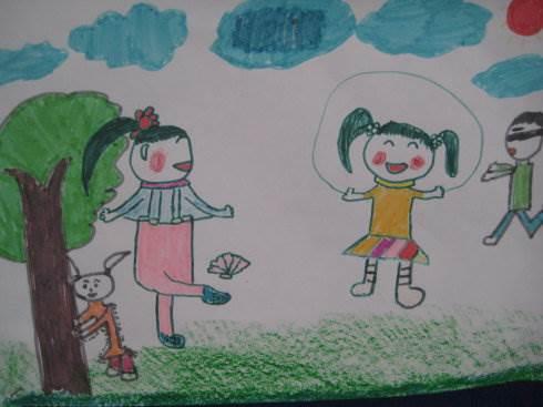 拥抱成长绘画简笔画 拥抱成长简笔画