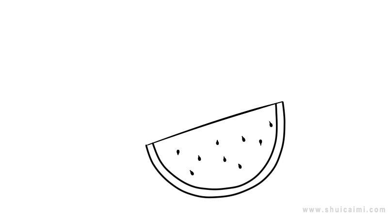 西瓜简笔画怎么画 西瓜简笔画画法