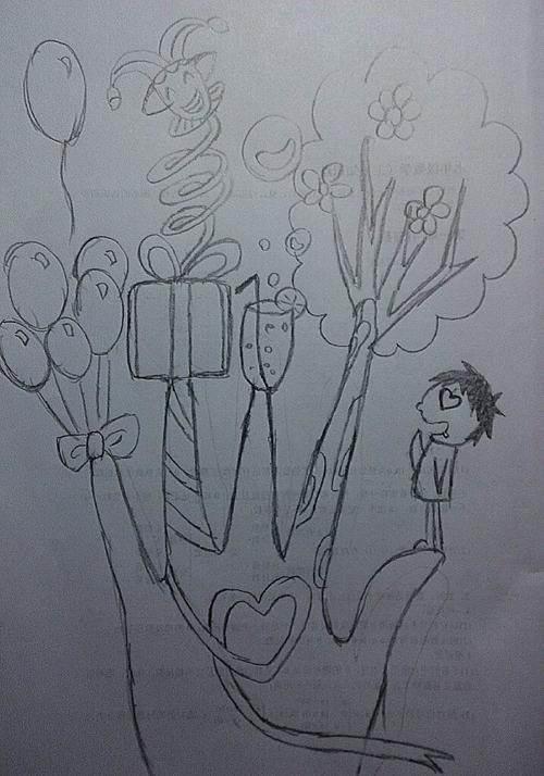 初三美术中考简笔画 初三中考美术艺考简笔画彩色