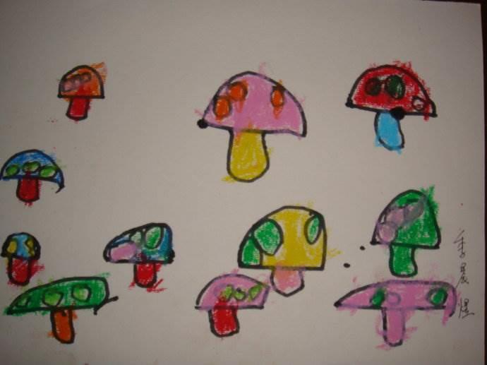 蘑菇简笔画怎么画 蘑菇简笔画高中