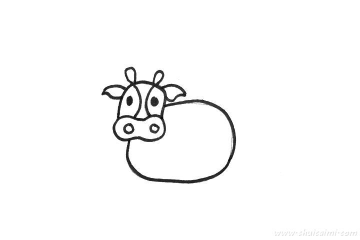 牛怎么画 牛简笔画彩色