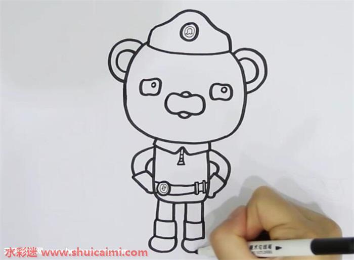 海底小纵队怎么画 海底小纵队简笔画简单