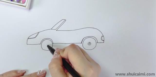 小轿车儿童简笔画怎么画 小轿车儿童画画法