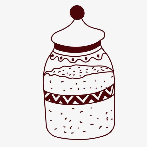 罐子简笔画 糖果罐子简笔画