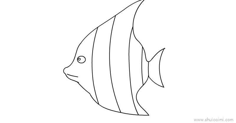热带鱼儿童画怎么画 热带鱼简笔画简单