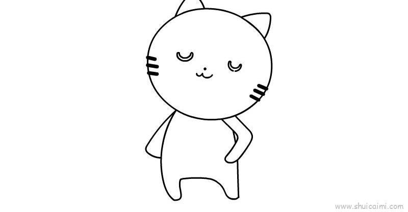 小猫儿童画怎么画 小猫简笔画图片大全