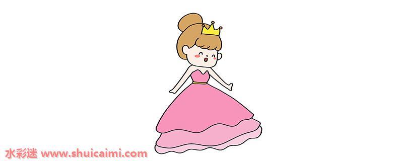 可爱公主怎么画 可爱公主简笔画漂亮