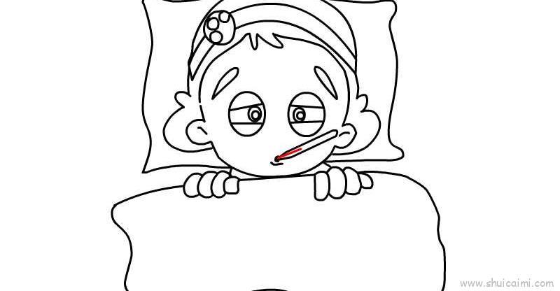 肺炎内容儿童画怎么画 肺炎内容简笔画画法