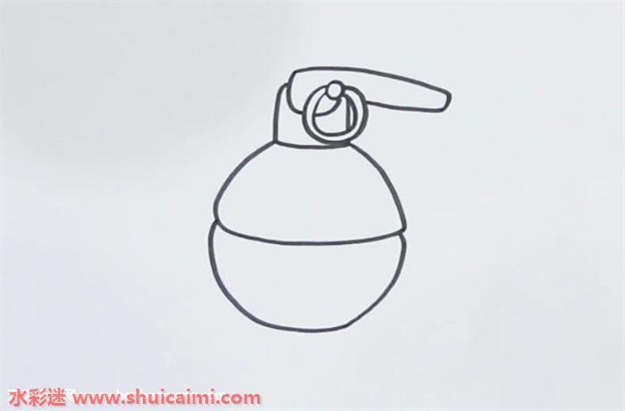 手榴弹怎么画 手榴弹简笔画图片大全带颜色