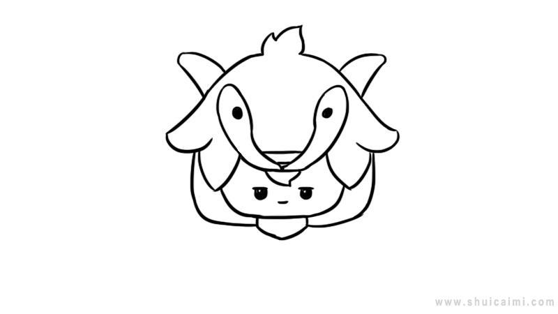 十二星座q版萌图摩羯座简笔画怎么画 十二星座q版萌图摩羯座简笔画简单