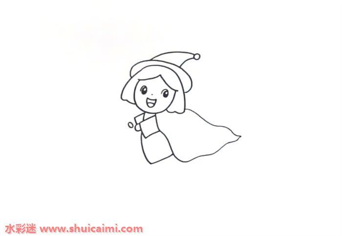 万圣节小女巫怎么画 女巫简笔画简单易画彩色