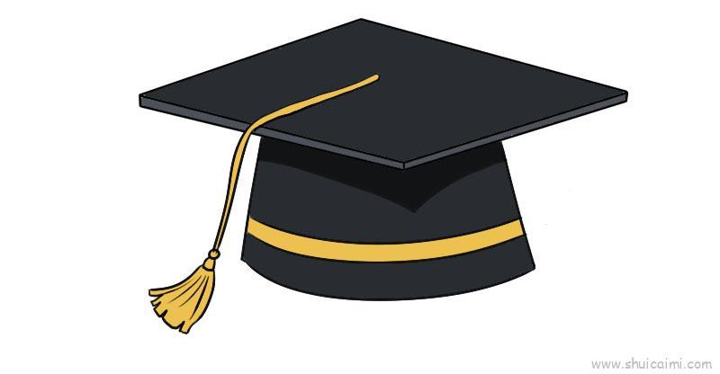 博士帽儿童画怎么画 博士帽简笔画简单又好看