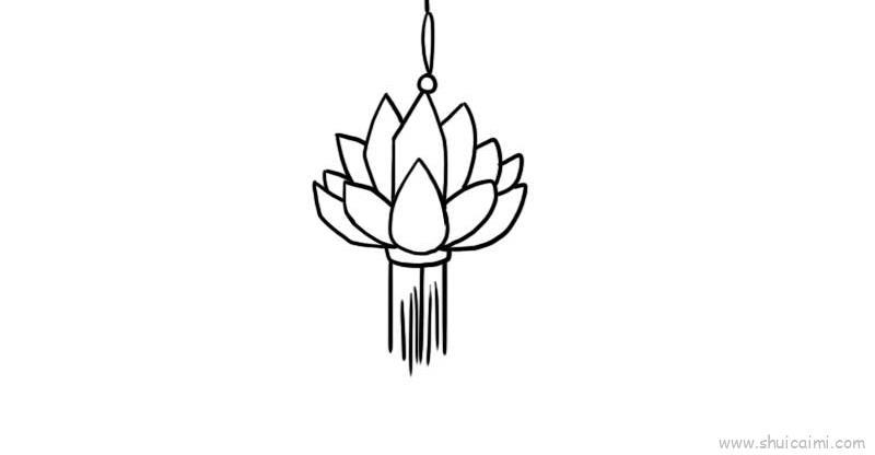 灯笼儿童画怎么画 灯笼简笔画简单