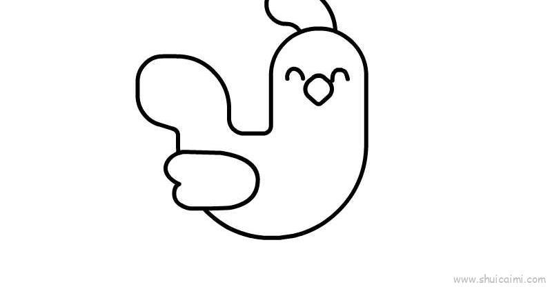 公鸡儿童画怎么画 公鸡简笔画图片大全