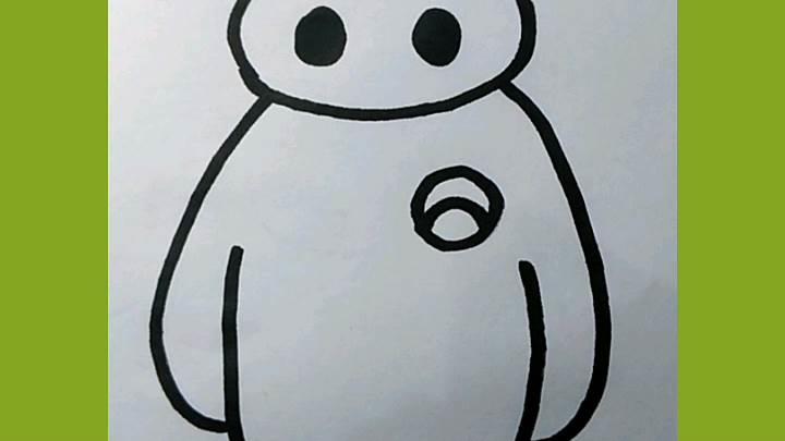 大白的简笔画 医护大白的简笔画