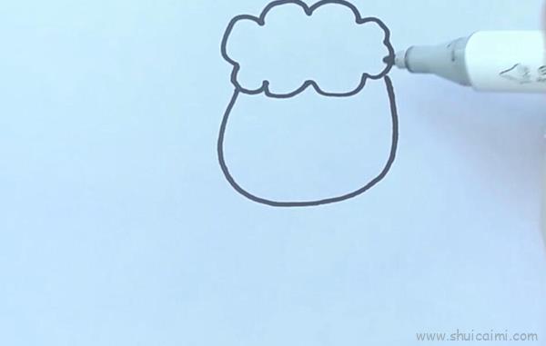 盘羊儿童画怎么画 盘羊简笔画图片