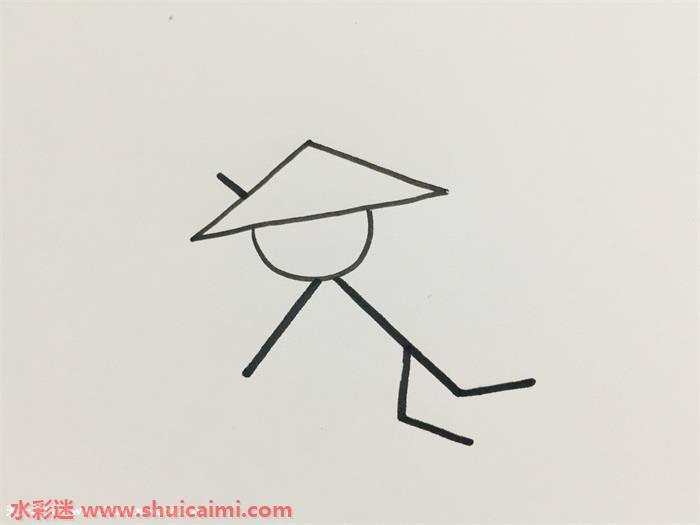 火柴人怎么画 火柴人特效简笔画图片带颜色