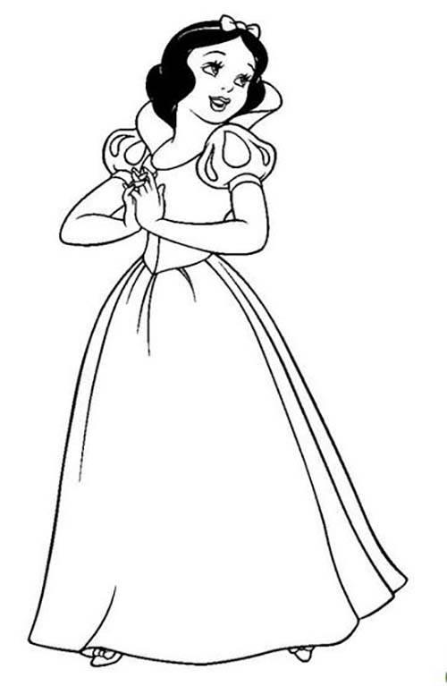 白雪公主简笔画图片 白雪公主简笔画图片大全可爱