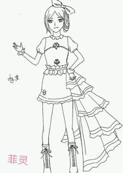 叶罗丽简笔画 叶罗丽简笔画简单又漂亮