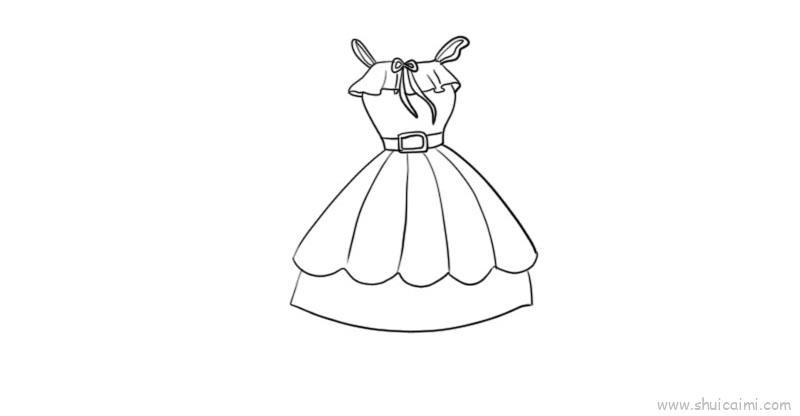 连衣裙儿童画怎么画 连衣裙简笔画图片大全