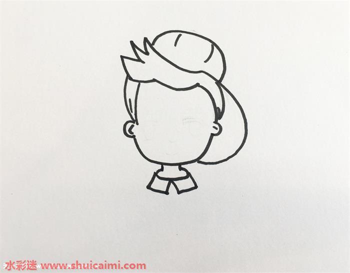 鹿晗怎么画 鹿晗简笔画图片彩色