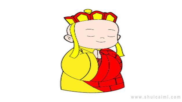 唐僧简笔画怎么画 唐僧简笔画顺序