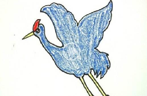 仙鹤简笔画 仙鹤简笔画简单又漂亮