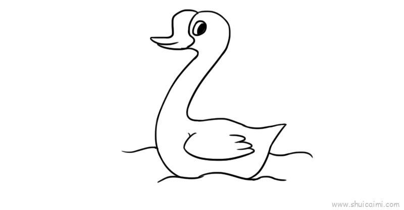大白鹅儿童画怎么画 大白鹅简笔画图片大全