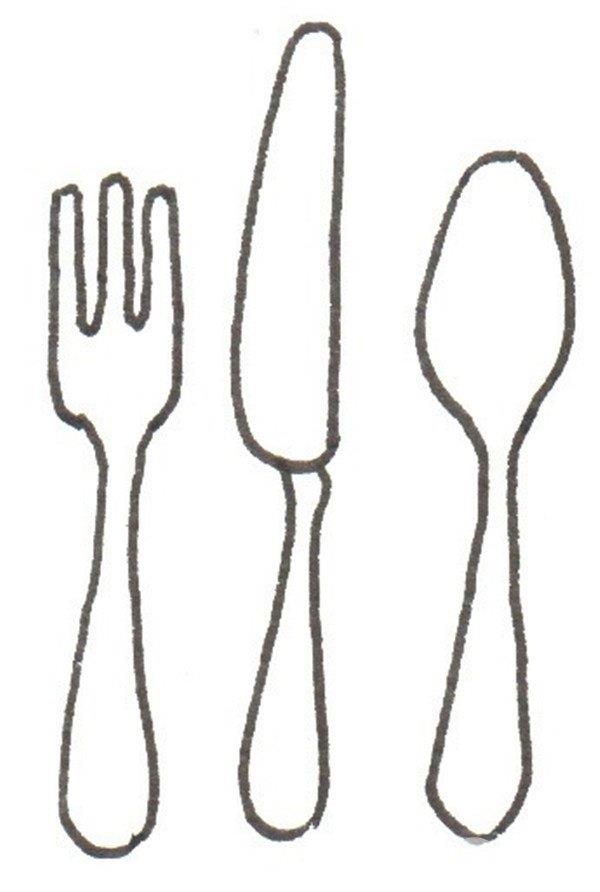 餐具的简笔画怎么画 餐具的简笔画顺序
