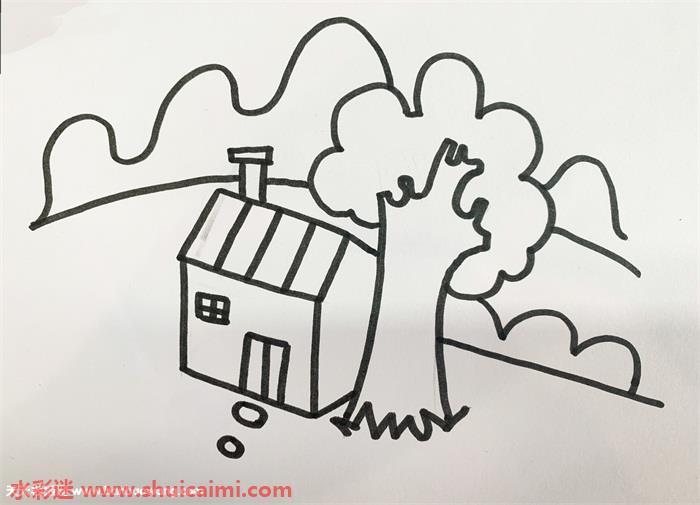 家乡美景怎么画 家乡美景简笔画简单又漂亮彩色