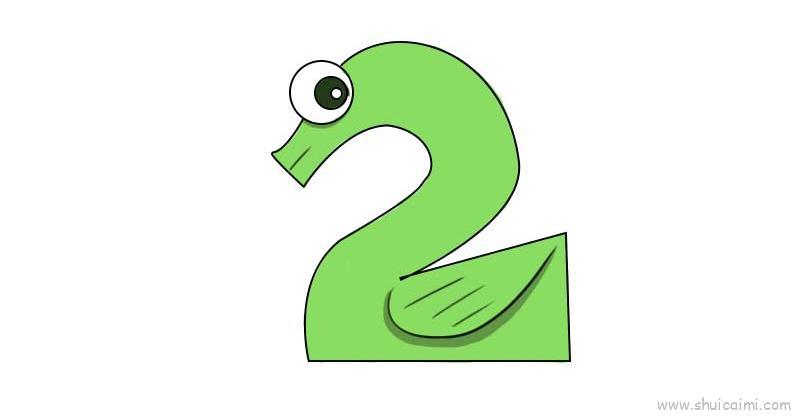 数字组成儿童画怎么画 数字组成简笔画顺序