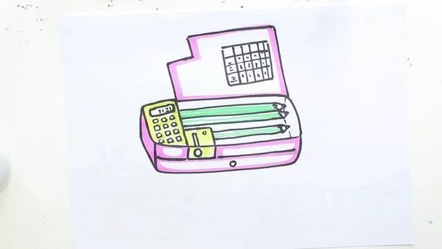 铅笔盒的简笔画图片大全 铅笔盒的简笔画图片大全可爱