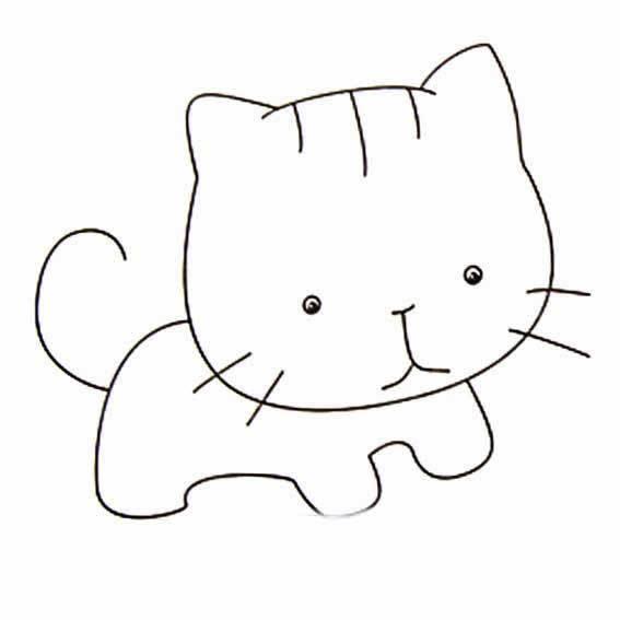 小猫简笔画图片大全 小狗简笔画图片大全