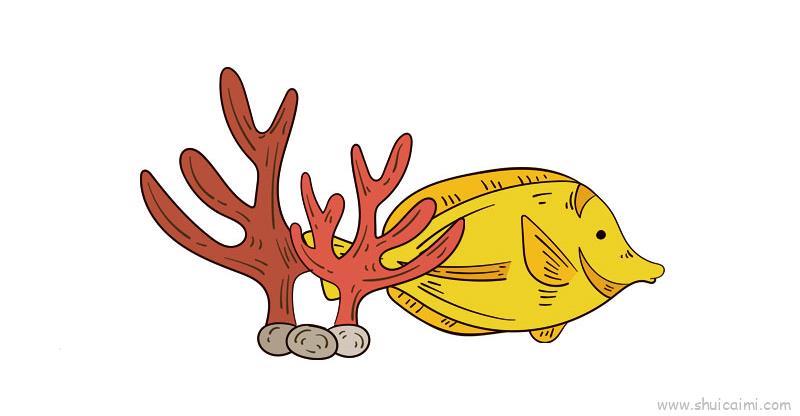 海底生物儿童画怎么画 海底生物简笔画顺序