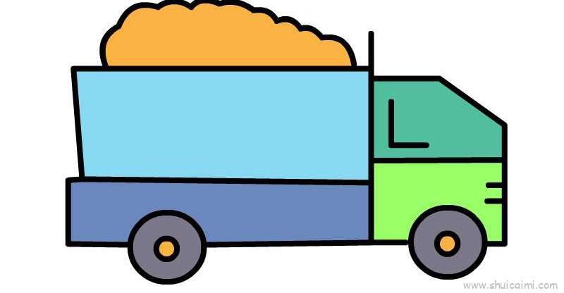 工程车儿童画怎么画 工程车简笔画好看