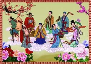 八仙过海年画怎么画 八仙过海年画怎么画简单