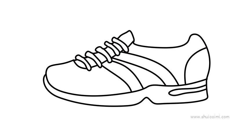 运动鞋儿童画怎么画 运动鞋简笔画图片大全